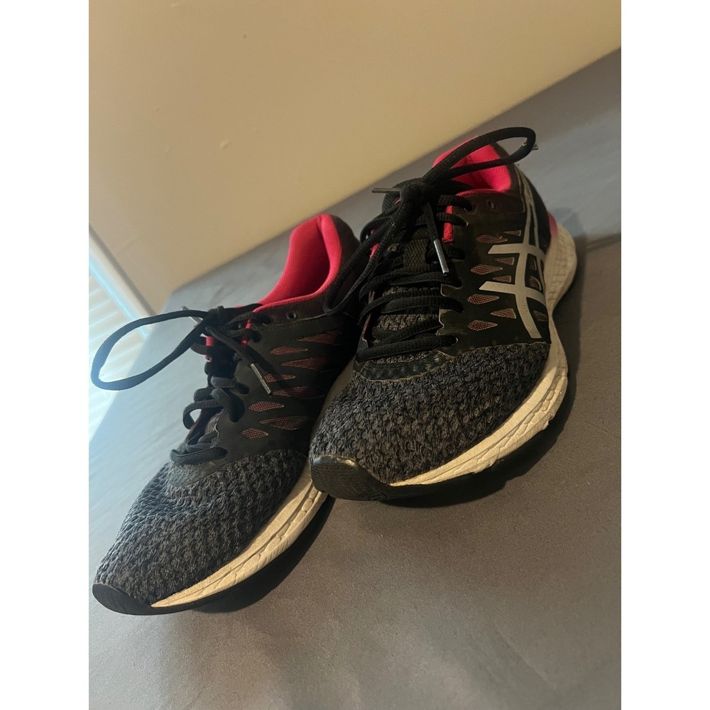 ASICS Gel-Exalt 4 Womens Running Shoes Black Pink Silver T7E5N Size 8